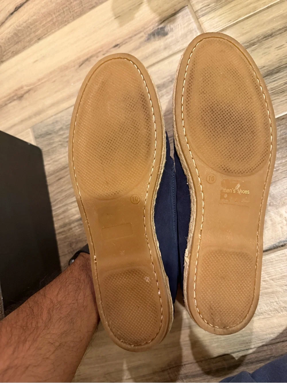 Bloomingdale's Navy Suede Boat Shoes